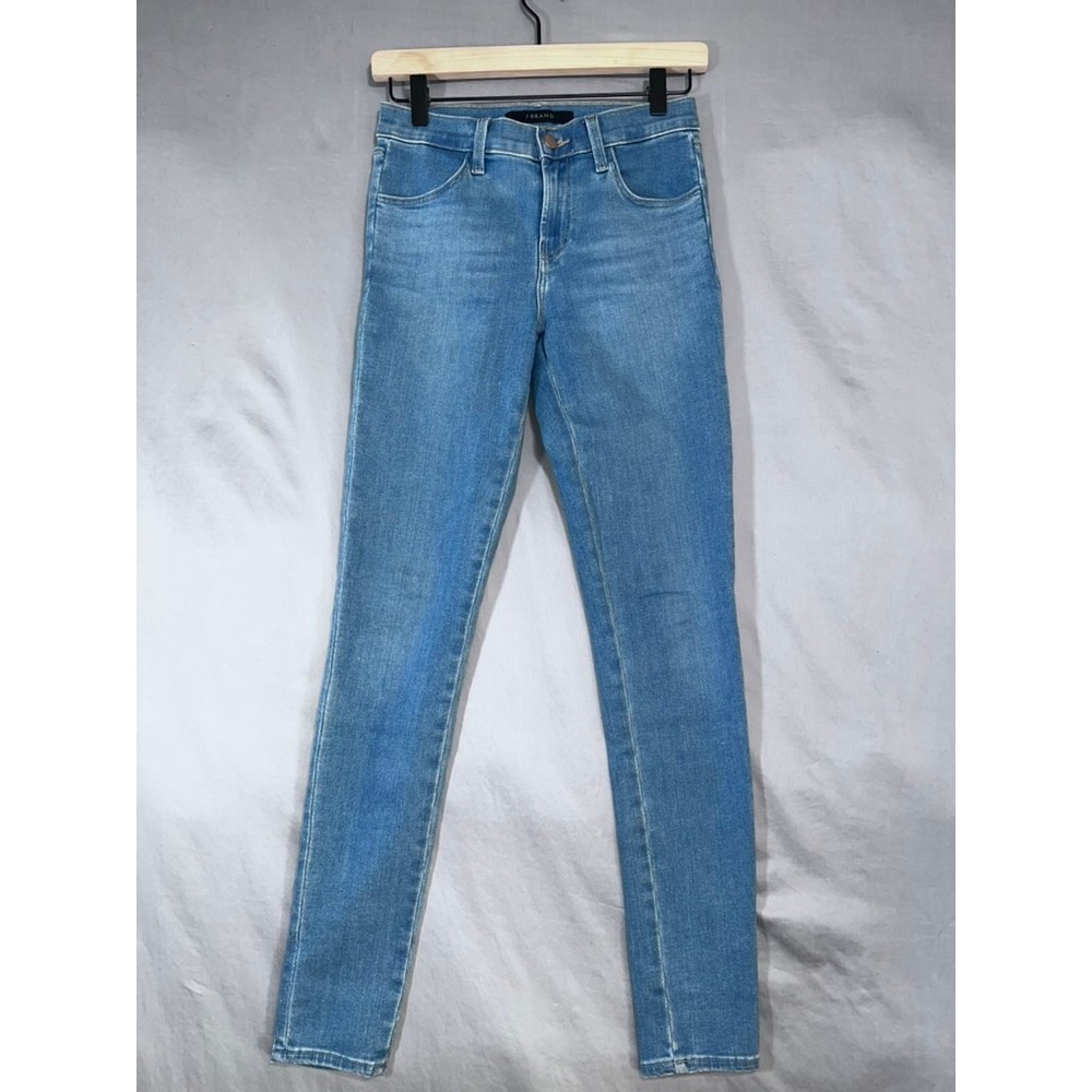 J Brand Mid Rise Skinny Jeans Medium Wash Blue Denim Size 26